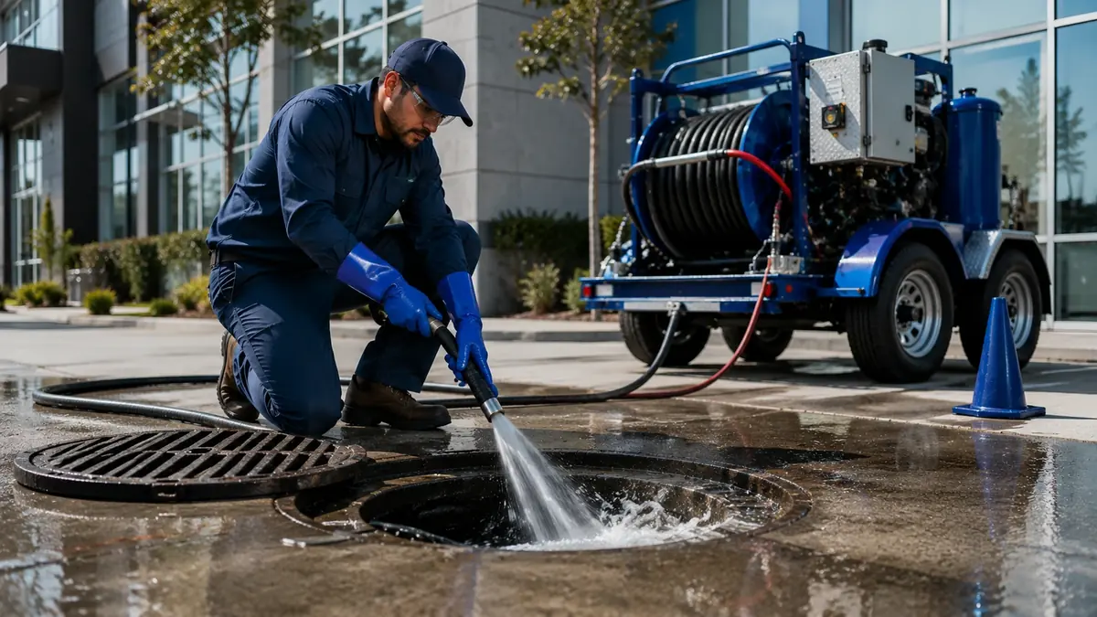 Commercial Hydro Jet Drain Cleaning in Studio City