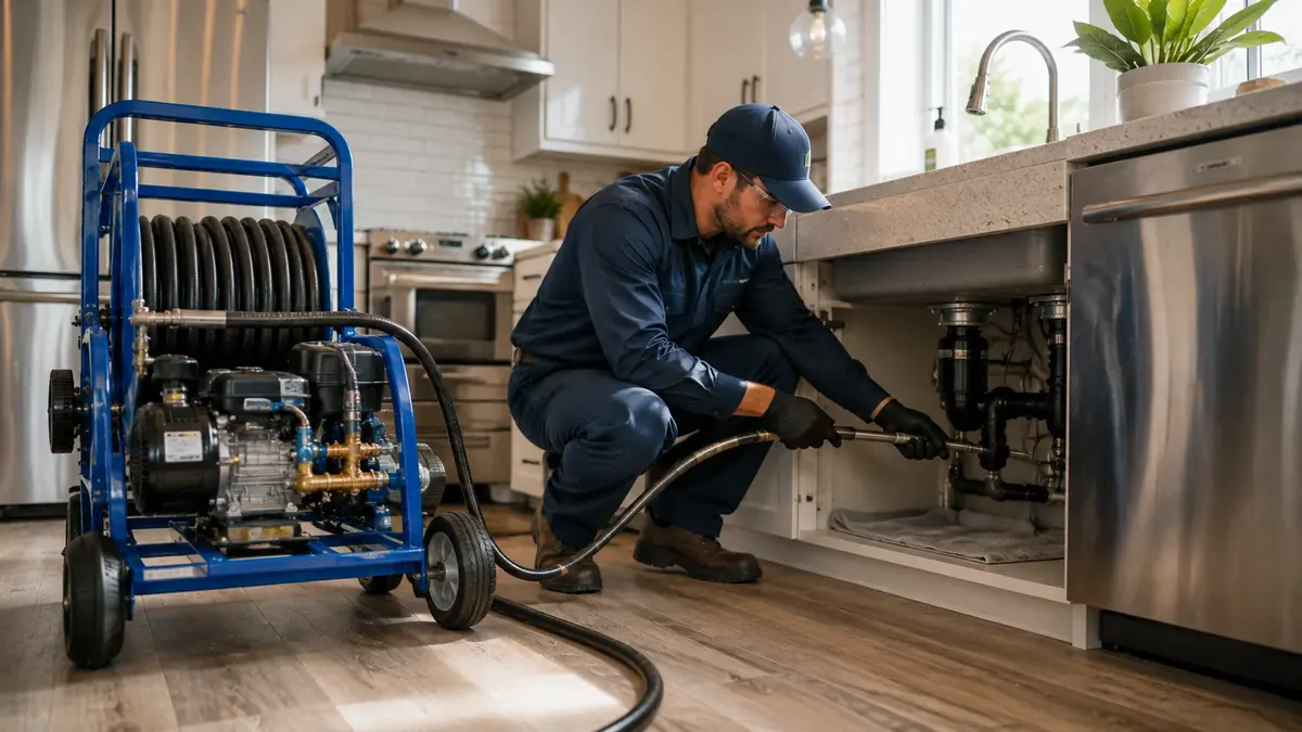 Kitchen Drain Hydro Jetting in Studio City
