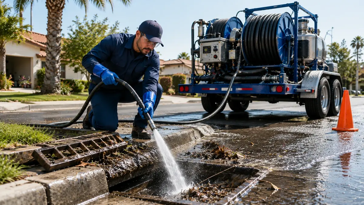 Storm Drain Hydro Jet Cleaning in Studio City